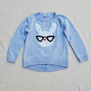 Tucker + Tate long sleeve sweater with a bunny rabbit on the front